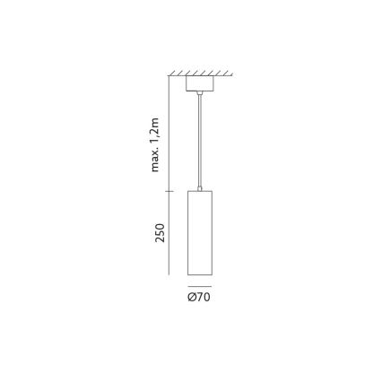 Suspension avec fil LEONE 1xGU10/35W/230V
