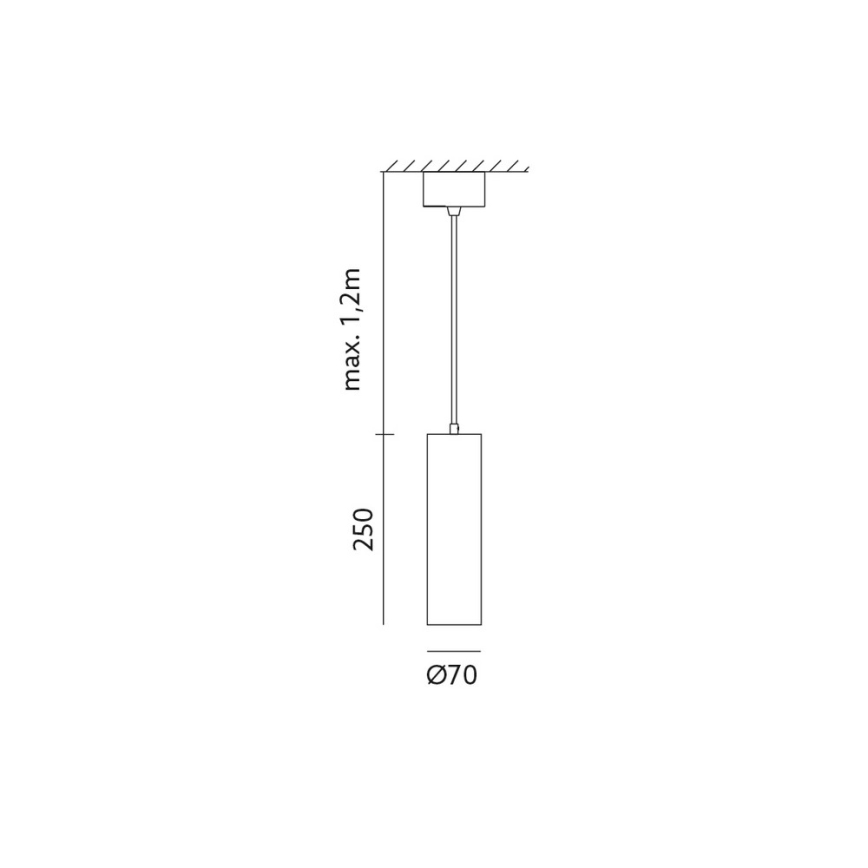 Suspension avec fil LEONE 1xGU10/35W/230V