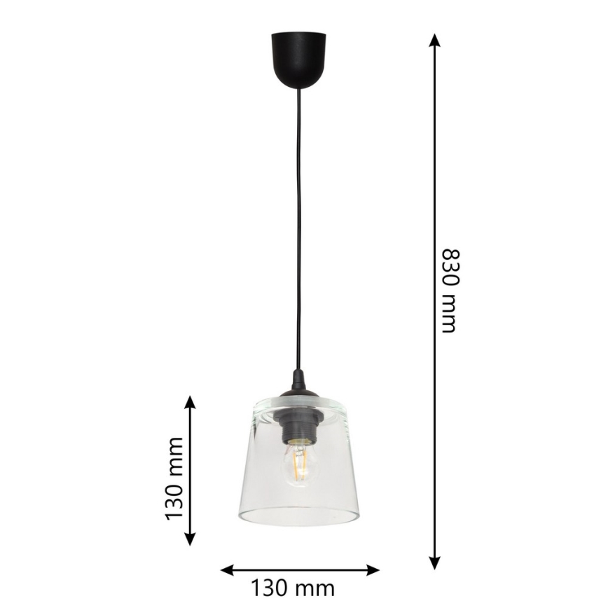 Suspension avec fil LUCEA 1xE27/15W/230V
