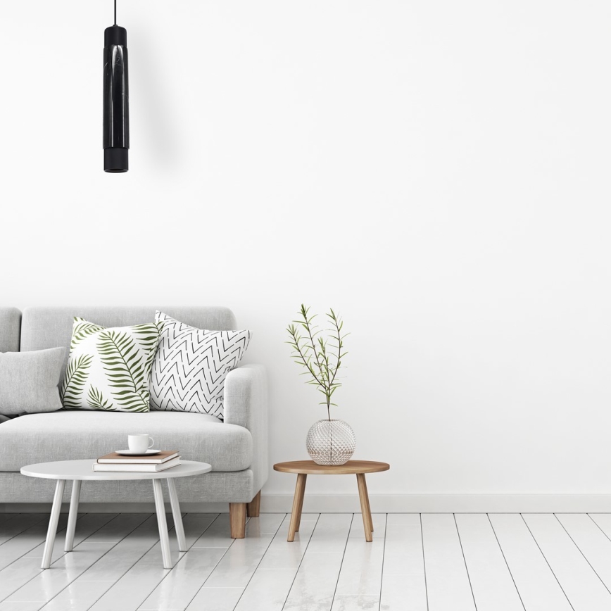 Suspension avec fil MARBLE 1xGU10/8W/230V noir