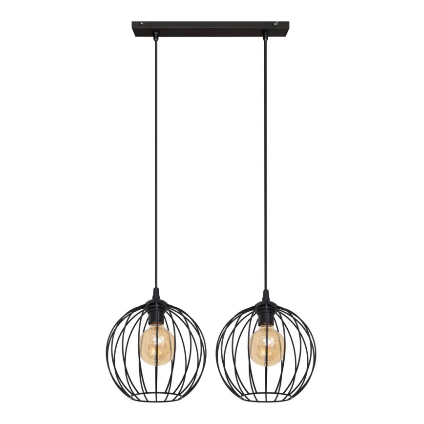 Suspension avec fil MERCURE 2xE27/15W/230V