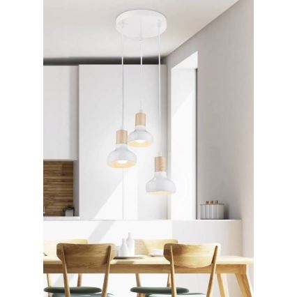 Suspension avec fil PUERTO 3xE14/40W/230V
