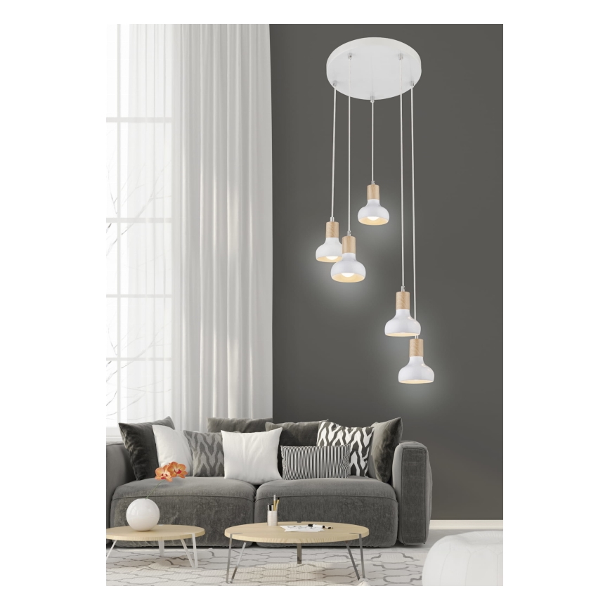 Suspension avec fil PUERTO 5xE14/40W/230V