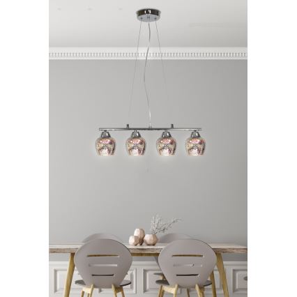 Suspension avec fil SIRIUS 4xE27/60W/230V