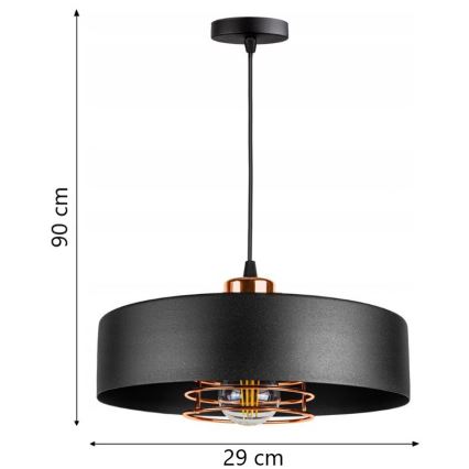 Suspension avec fil VEST 1xE27/60W/230V