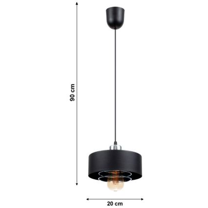 Suspension avec fil VEST 1xE27/60W/230V