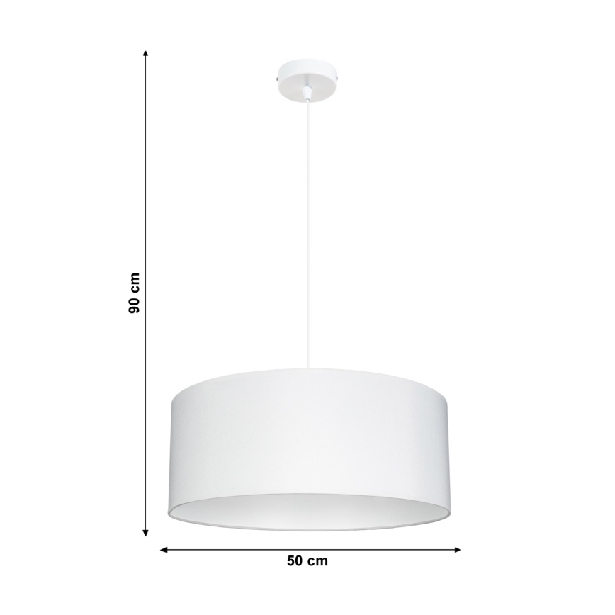 Suspension avec fil WERT 1xE27/60W/230V blanc