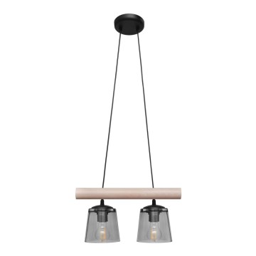 Suspension avec fil WOODSTOCK 2xE27/15W/230V