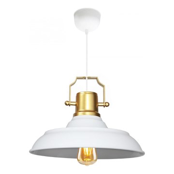 Suspension AYD 1xE27/40W/230V blanche/or