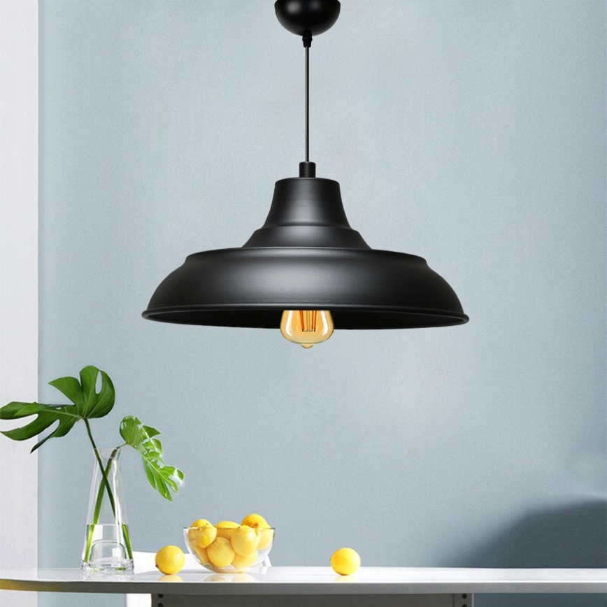 Suspension AYD 1xE27/40W/230V noire