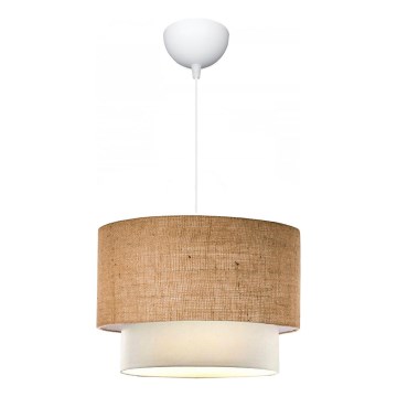 Suspension AYD sur câble 1xE27/15W/230V beige/blanc
