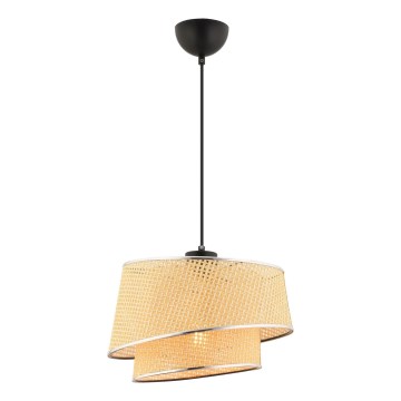 Suspension BARETTE 1xE27/60W/230V beige/chrome brillant