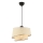 Suspension BARETTE 1xE27/60W/230V crème/chrom brillant