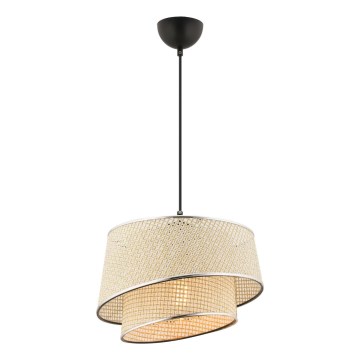 Suspension BARETTE 1xE27/60W/230V crème/chrome brillant
