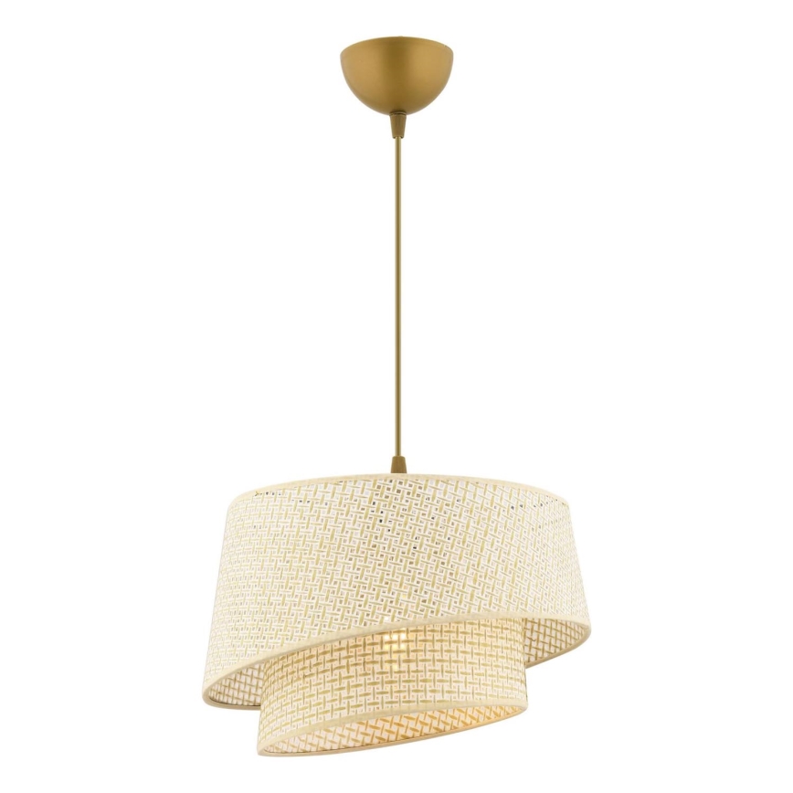 Suspension BARETTE 1xE27/60W/230V crème