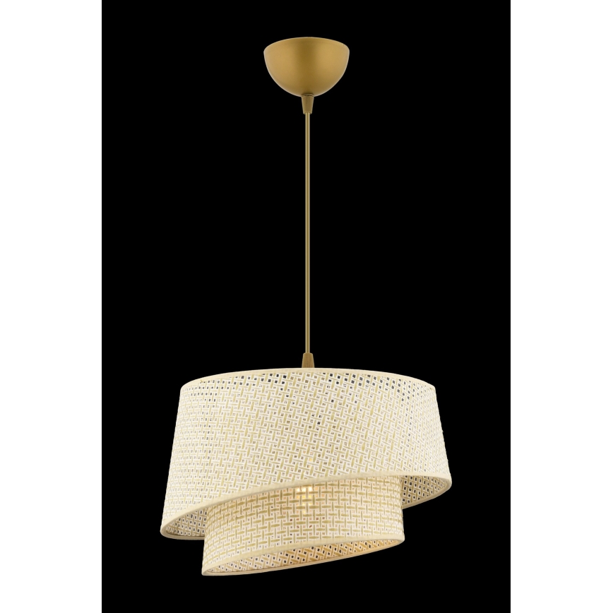 Suspension BARETTE 1xE27/60W/230V crème