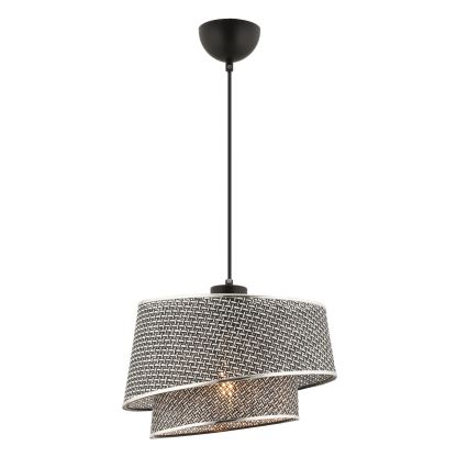 Suspension BARETTE 1xE27/60W/230V gris/chrome brillant