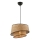 Suspension BARETTE 1xE27/60W/230V marron/noir