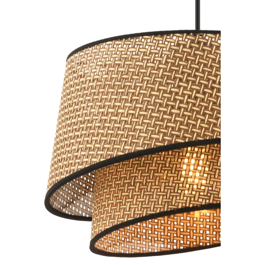 Suspension BARETTE 1xE27/60W/230V marron/noir