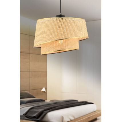 Suspension BARETTE 1xE27/60W/230V marron/or