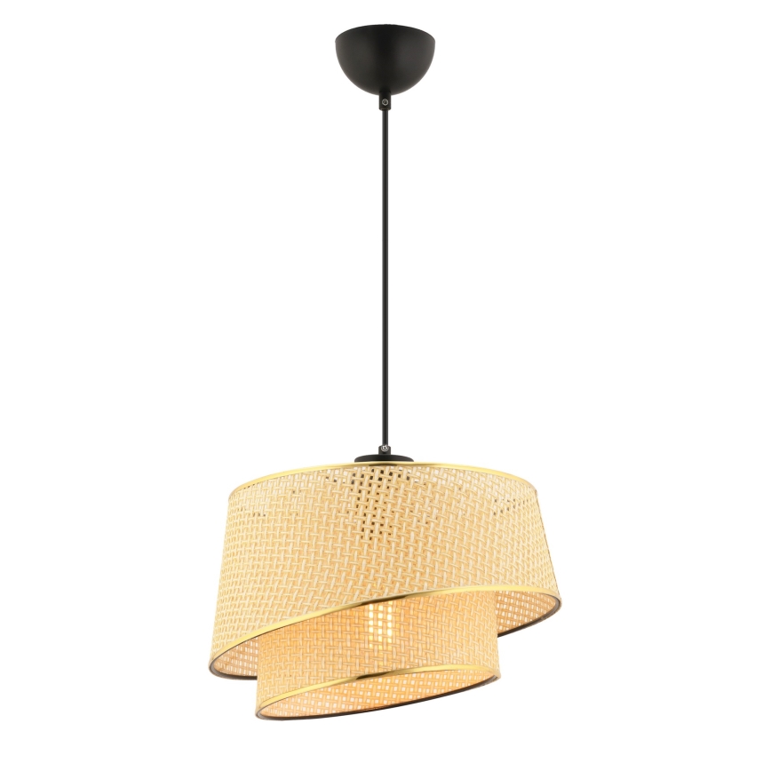 Suspension BARETTE 1xE27/60W/230V marron/or