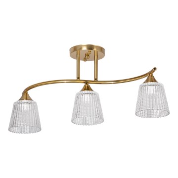 Suspension-barre 3xE14/60W/230V doré