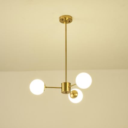Suspension-barre 3xE27/40W/230V laiton