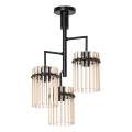 Suspension-barre 3xE27/60W/230V noir/beige
