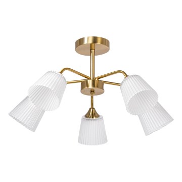 Suspension-barre 5xE14/60W/230V doré