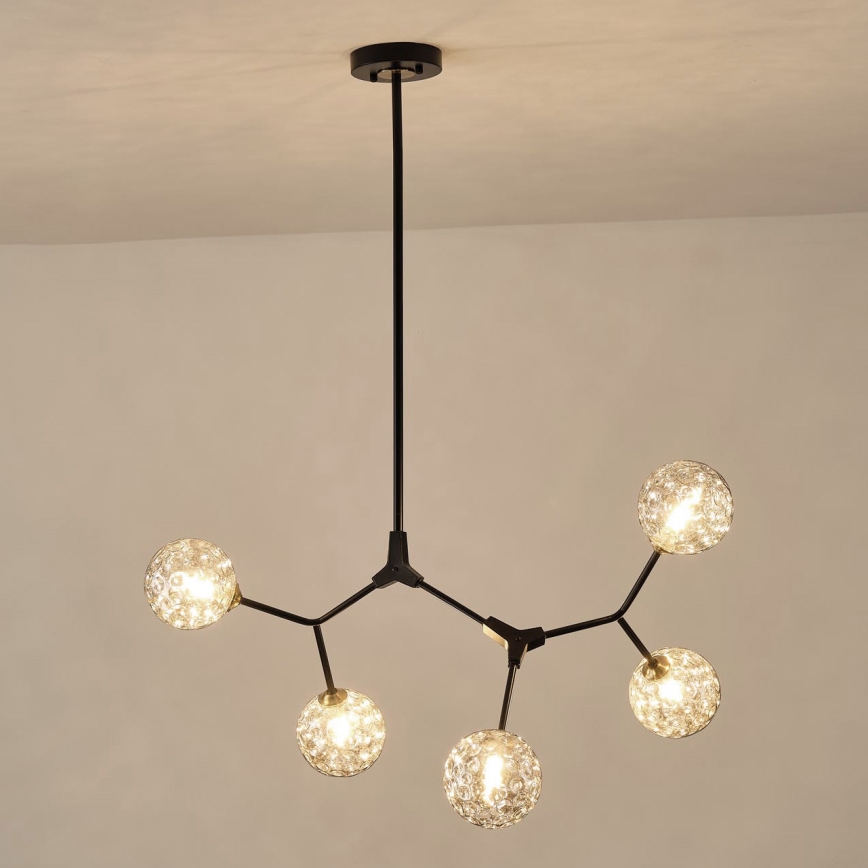 Suspension-barre 5xG9/15W/230V gris
