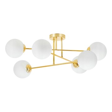 Suspension-barre 6xE27/35W/230V d. 80 cm doré
