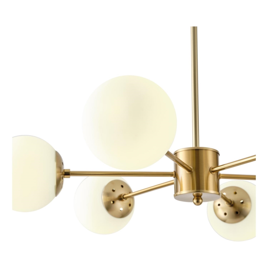 Suspension-barre 6xE27/40W/230V laiton