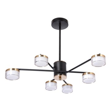 Suspension-barre 6xLED/6W/230V 3000-6500K d. 59 cm doré/noir