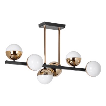Suspension-barre 6xLED/7W/230V doré/noir