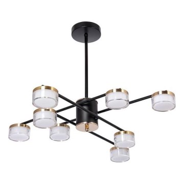 Suspension-barre 8xLED/6W/230V 3000-6500K d. 68 cm doré/noir