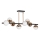 Suspension-barre 8xLED/7W/230V doré/noir
