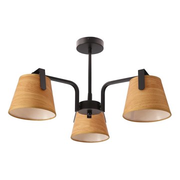Suspension-barre AMBERG 3xE14/40W/230V marron