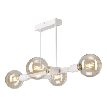 Suspension-barre ASTRID 4xE27/60W/230V blanc