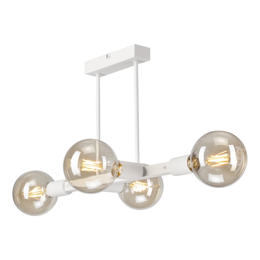 Suspension-barre ASTRID 4xE27/60W/230V blanc