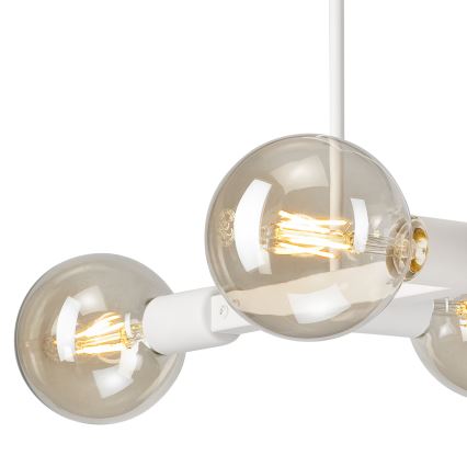 Suspension-barre ASTRID 4xE27/60W/230V blanc