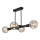 Suspension-barre ASTRID 4xE27/60W/230V noir