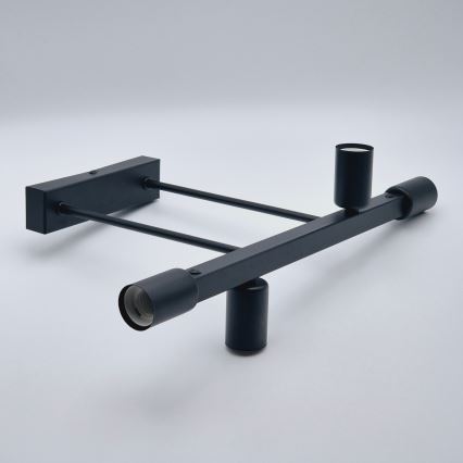 Suspension-barre ASTRID 4xE27/60W/230V noir
