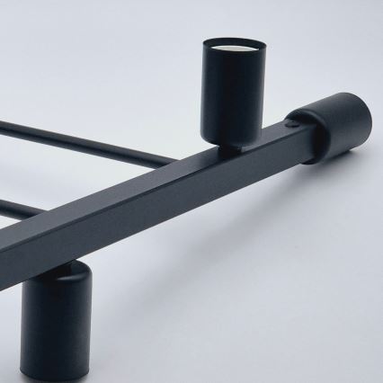 Suspension-barre ASTRID 4xE27/60W/230V noir