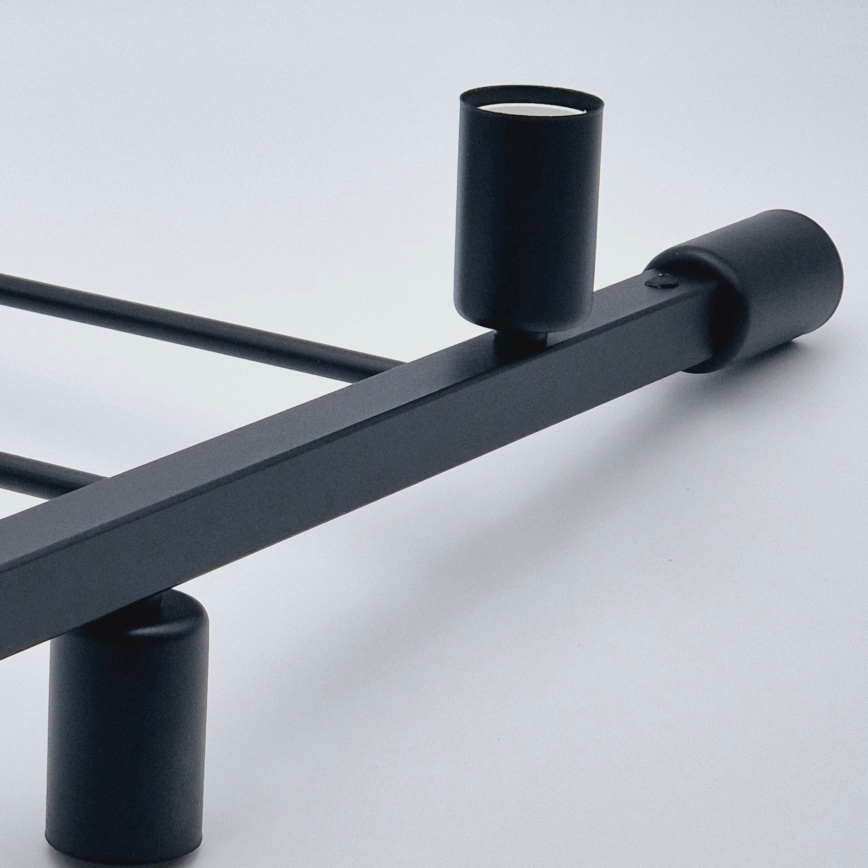 Suspension-barre ASTRID 4xE27/60W/230V noir