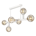 Suspension-barre ASTRID 6xE27/60W/230V blanc