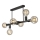 Suspension-barre ASTRID 6xE27/60W/230V noir