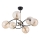 Suspension-barre AURORA 6xE14/10W/230V noir/doré