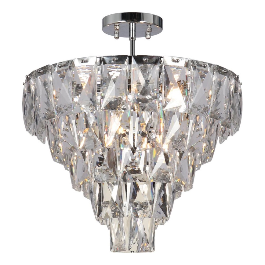Suspension-barre CHELSEA 6xE14/40W/230V d. 50 cm chrome brillant