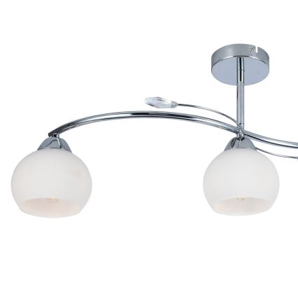 Suspension-barre CONNOR 3xE27/15W/230V chrome brillant/blanc