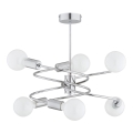 Suspension-barre DISCO 6xE27/60W/230V chrome brillant